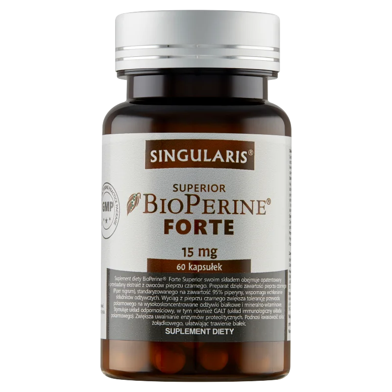 Singularis Superior Bioperine Forte 60 kapsułek. Data ważności 31-03-2025