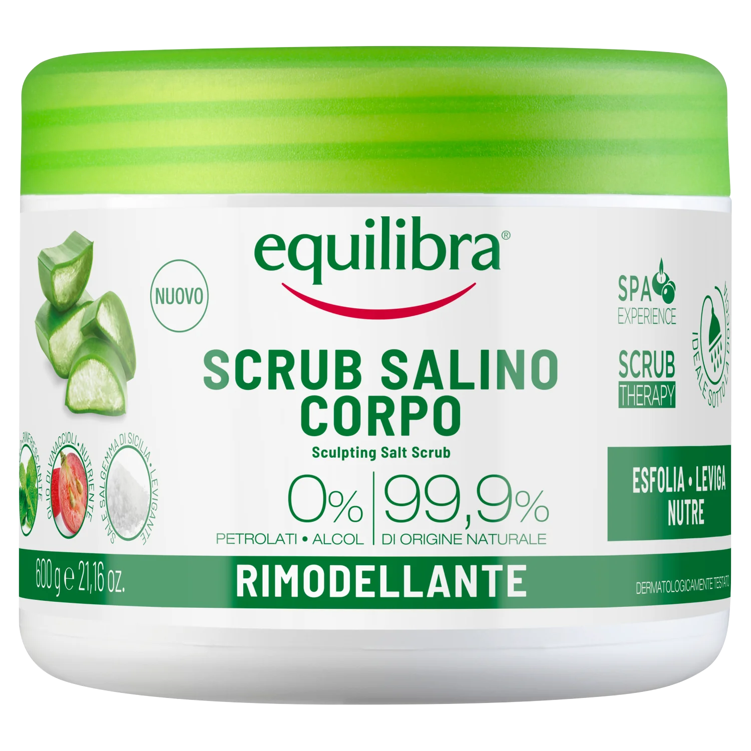 Equilibra, modelujący peeling solny, 600 g