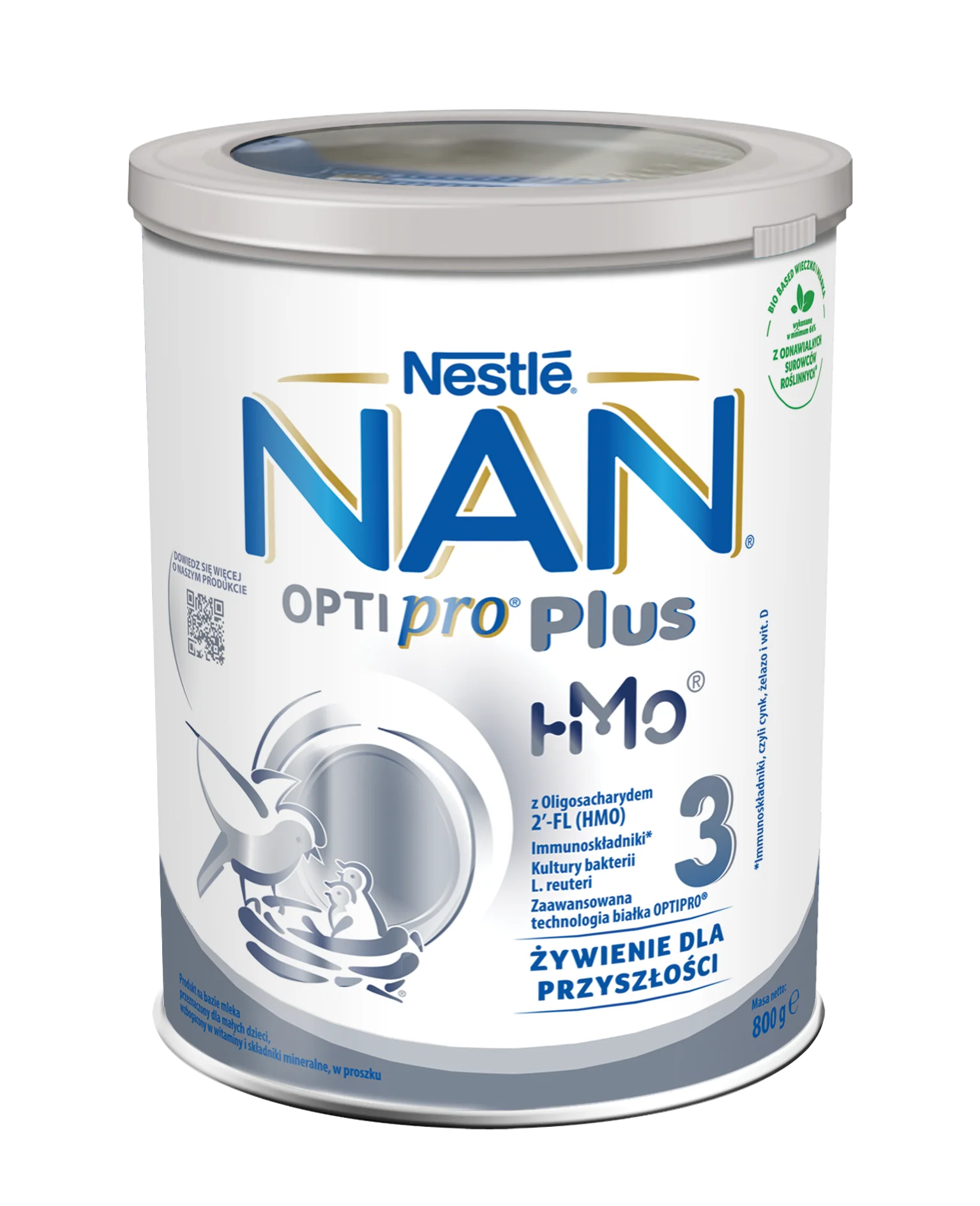 Nestle NAN Optipro Plus 3 HM-O, 800 g, mleko modyfikowane powyżej 1 roku