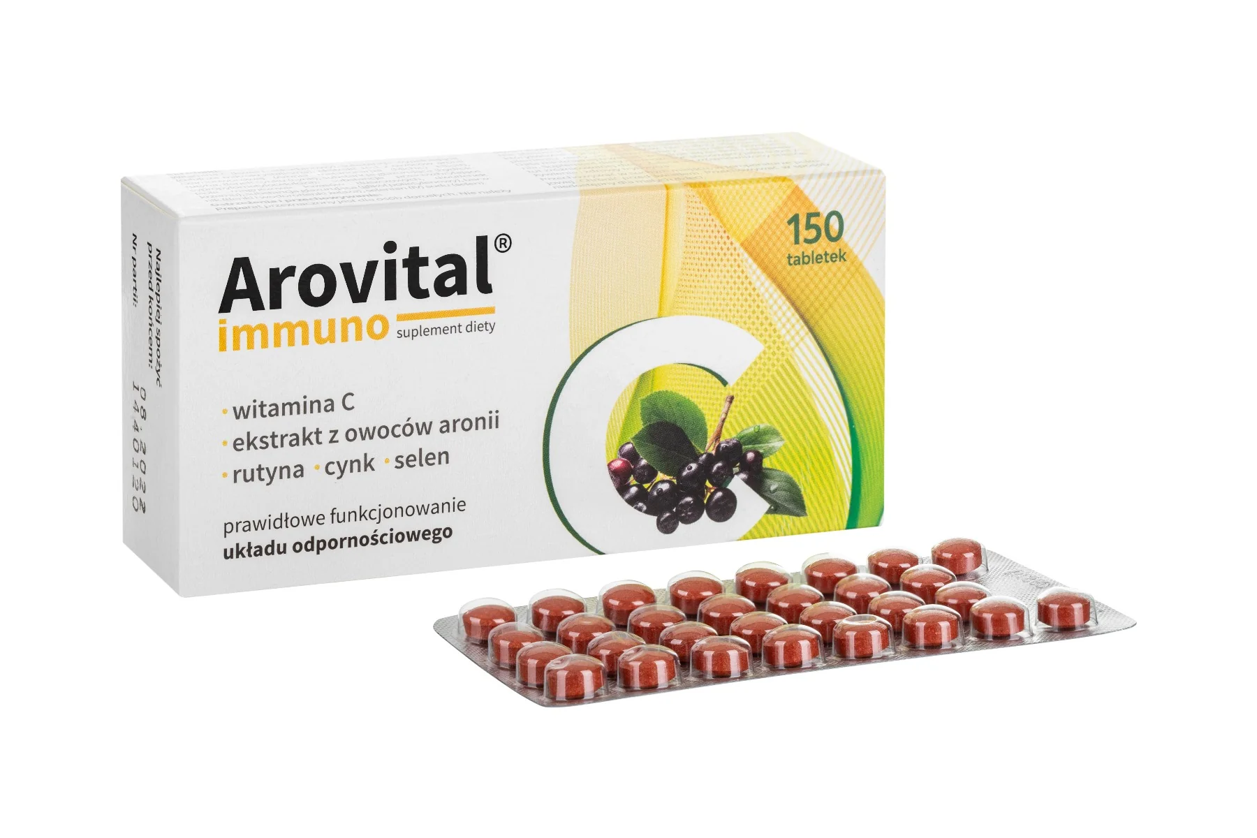 Arovital Immuno, suplement diety, 150 tabletek