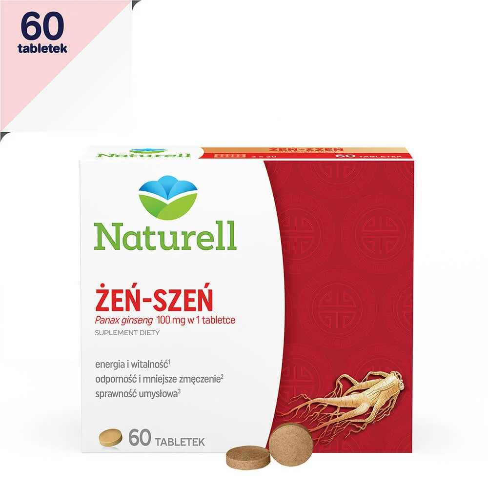 Naturell Żeń-szeń, suplement diety, 60 tabletek