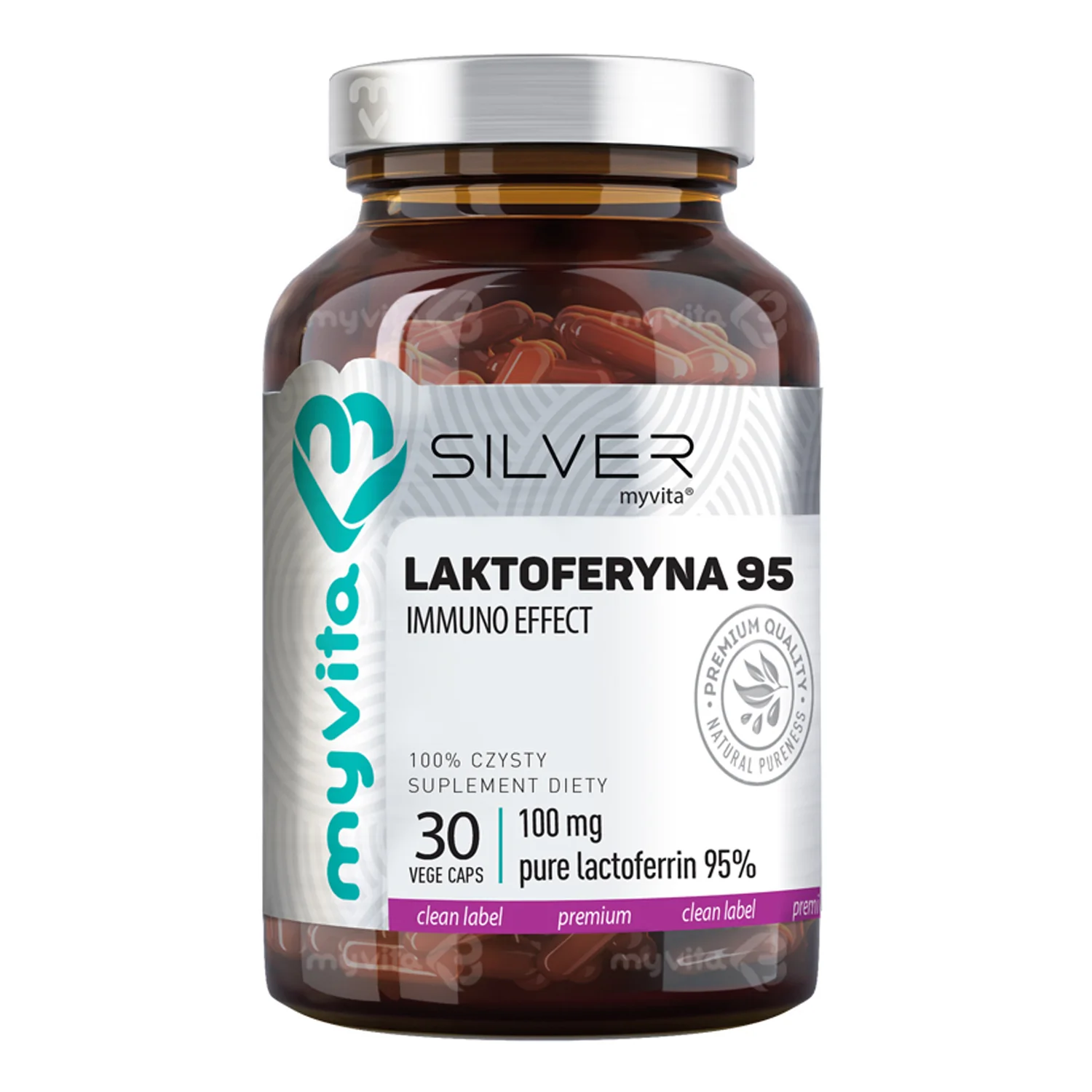 MyVita Silver Laktoferyna, 30 kapsułek