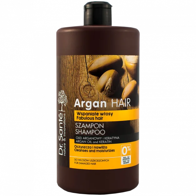 Dr. Santé Argan Hair Wspaniałe włosy szampon Olej arganowy i Keratyna, 1000 ml