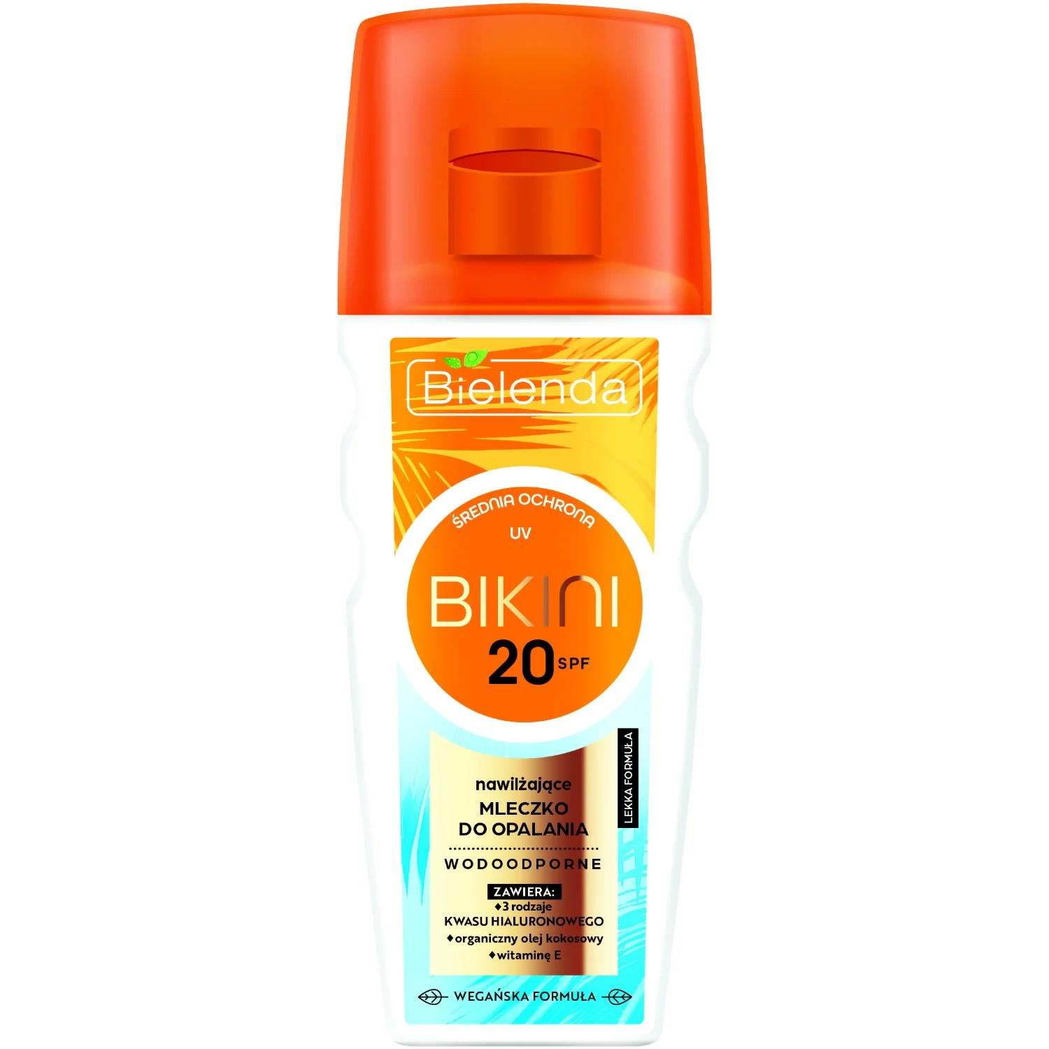 Bielenda Bikini, nawilżające mleczko do opalania SPF20, 175 ml