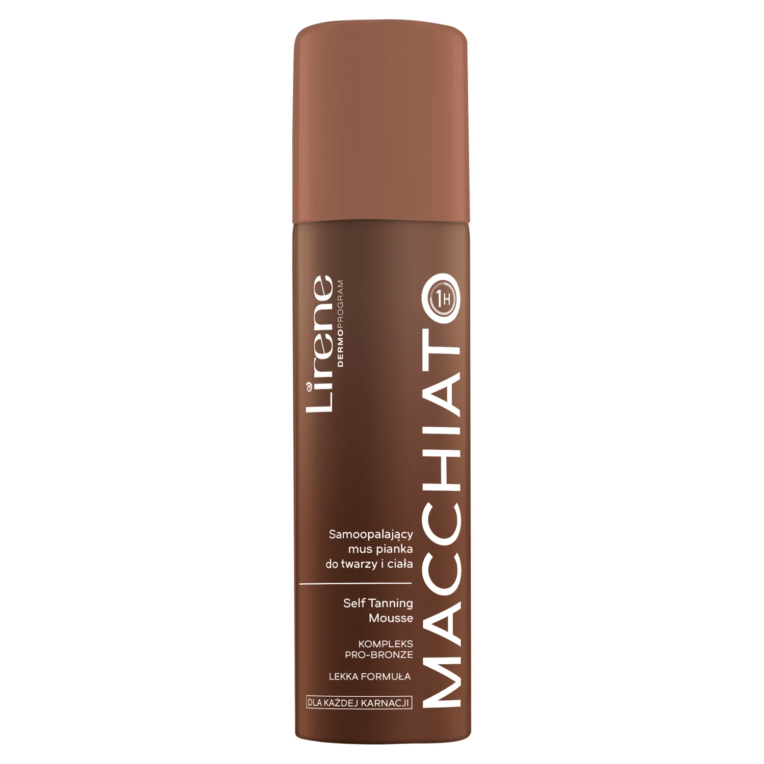 Lirene Self Tanning samoopalający mus pianka do twarzy i ciała Macchiato, 150 ml