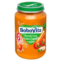 BoboVita pomidorowa z kurczakiem i ryżem po 6 miesiącu życia, 190 g