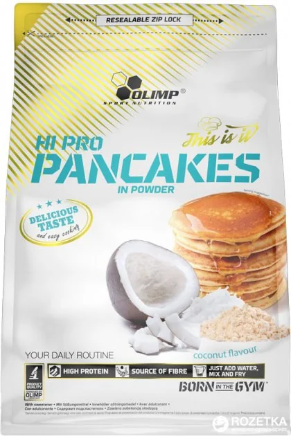 Olimp Hi Pro Pancakes, smak kokos,  0,9 kg