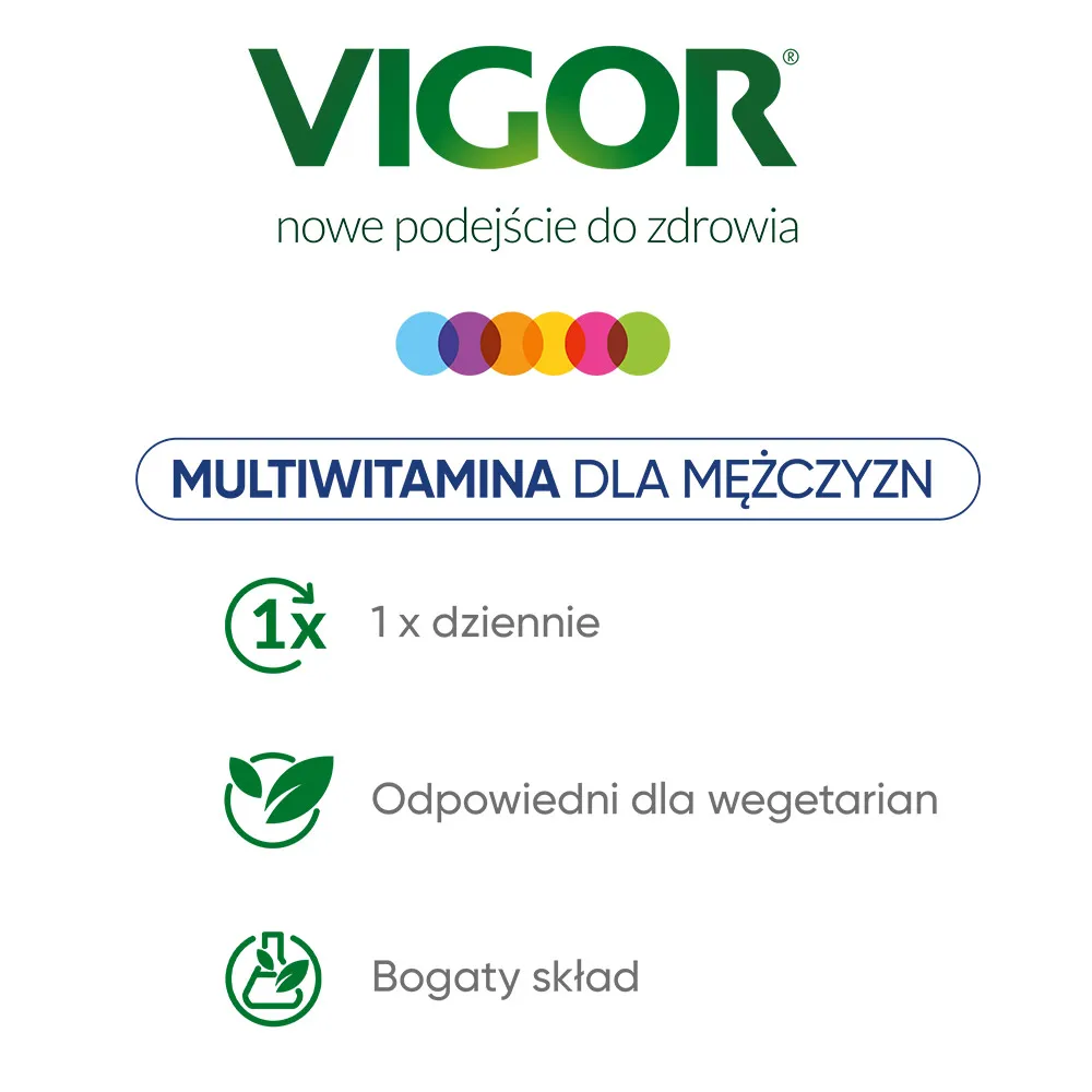 Vigor Multiwitamina ON 50+, suplement diety,  60 tabletek 