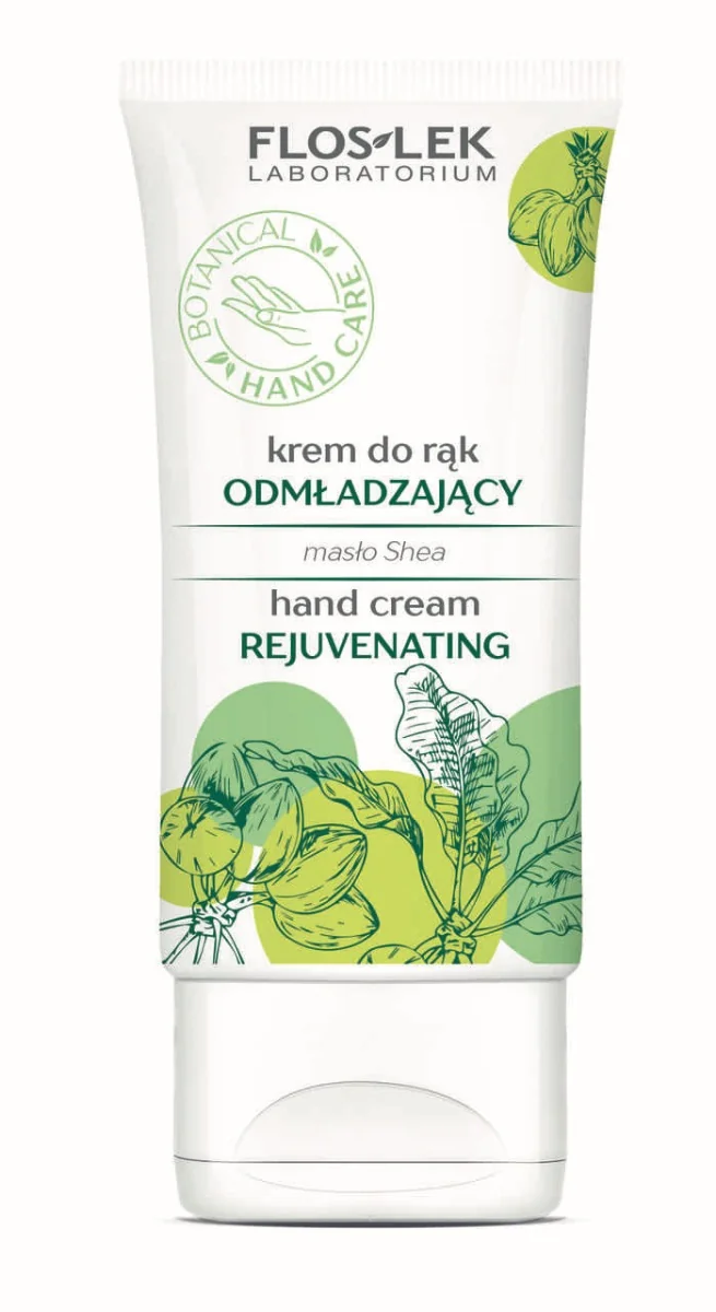 Floslek Hand Care Botanical, krem do rąk odmładzający, 50 ml