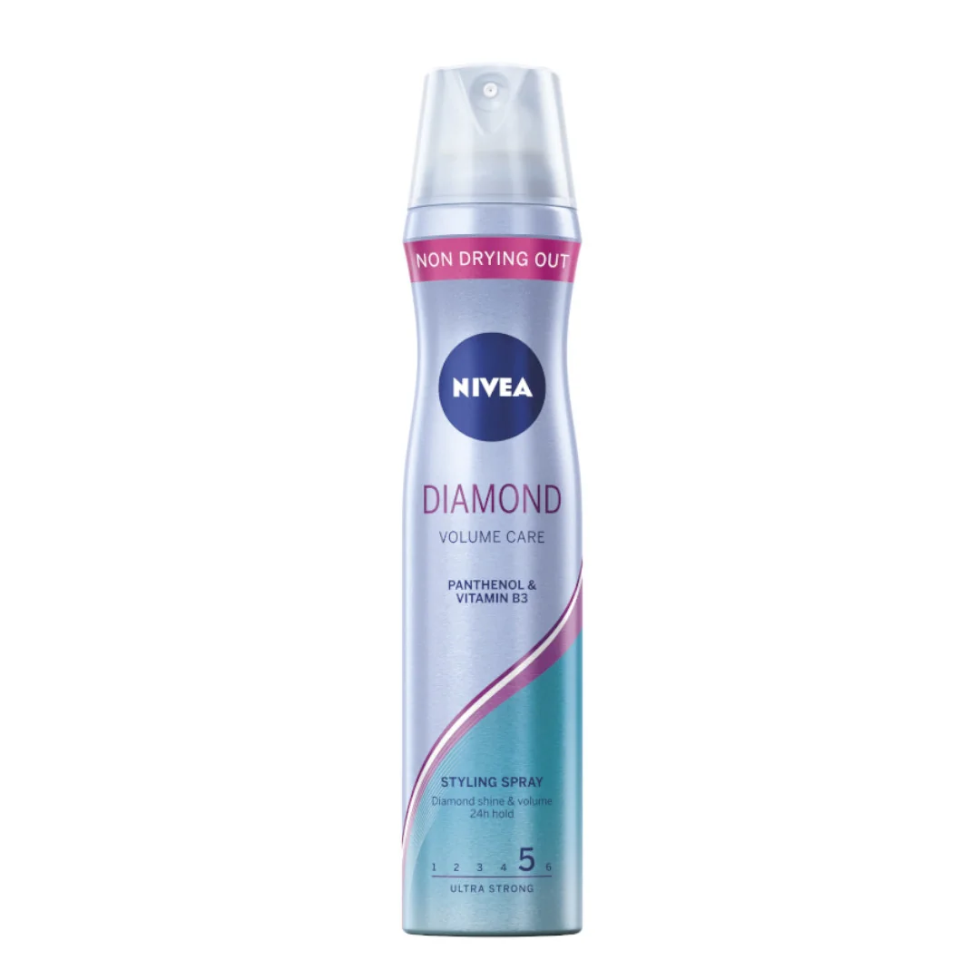 Nivea Diamond Volume Care lakier do włosów z witaminą B3, 250 ml