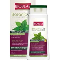 BIOBLAS Botanic Oils ziołowy szampon przeciw wypadaniu włosów z olejem pokrzywowym, 360 ml