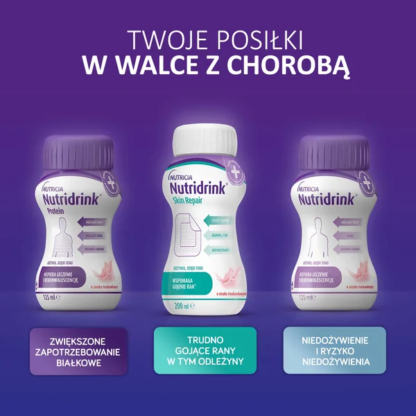 Nutridrink Protein płyn o smaku waniliowym, 4 x 125 ml