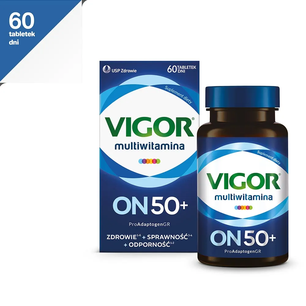 Vigor Multiwitamina ON 50+, suplement diety,  60 tabletek 