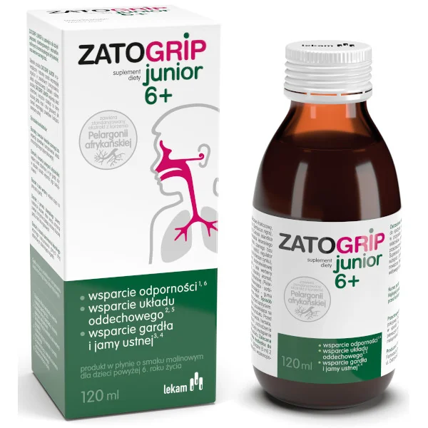 Zatogrip Junior 6+ płyn, 120 ml