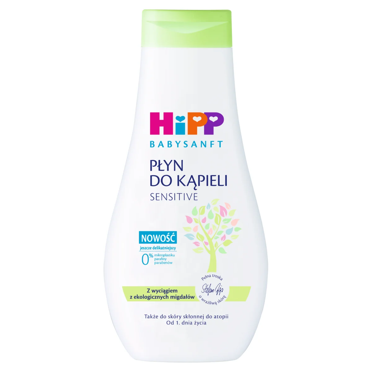 HiPP Babysanft, płyn do kąpieli, od 1. dnia życia, 350 ml