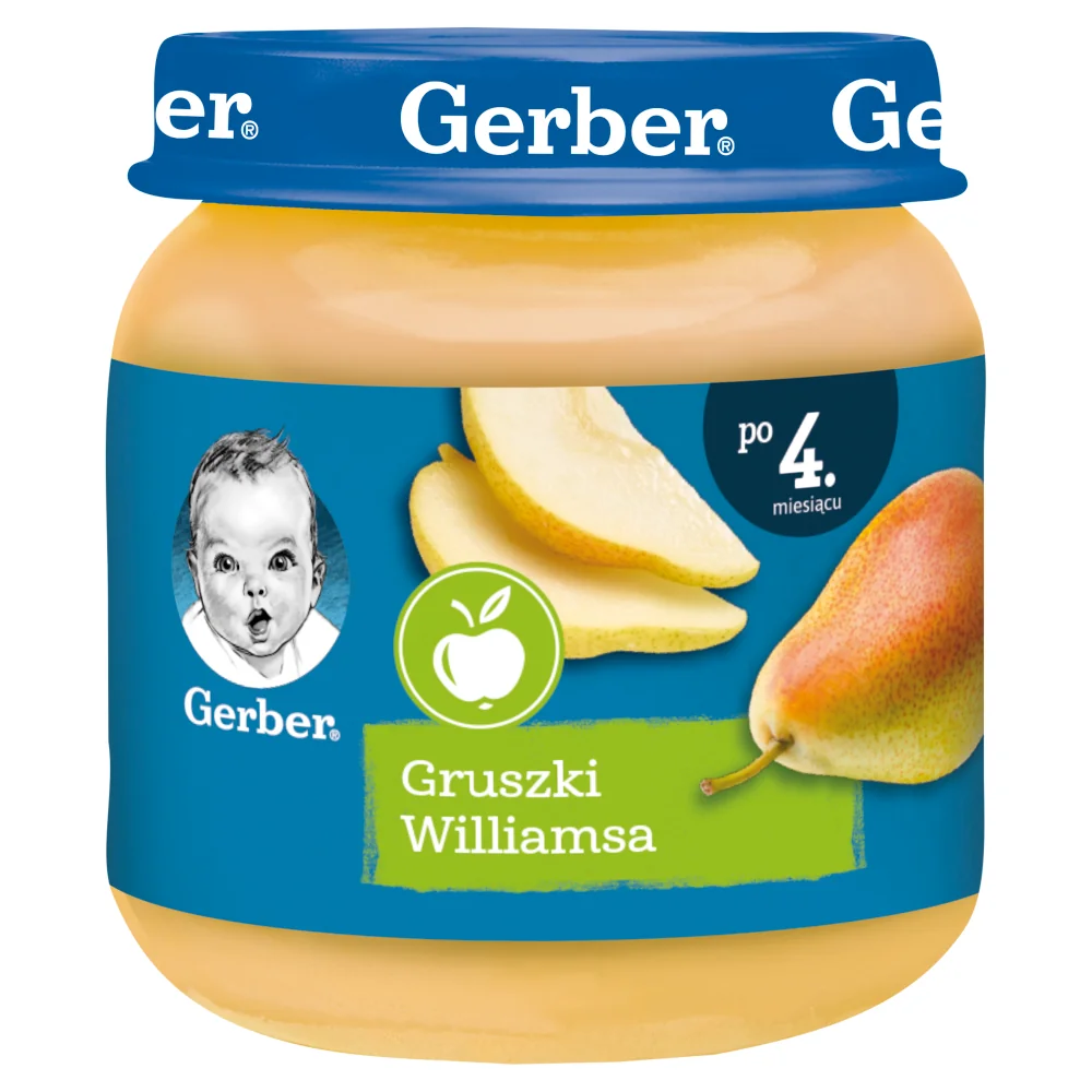 Gerber deserek z gruszek Williamsa, 125 g