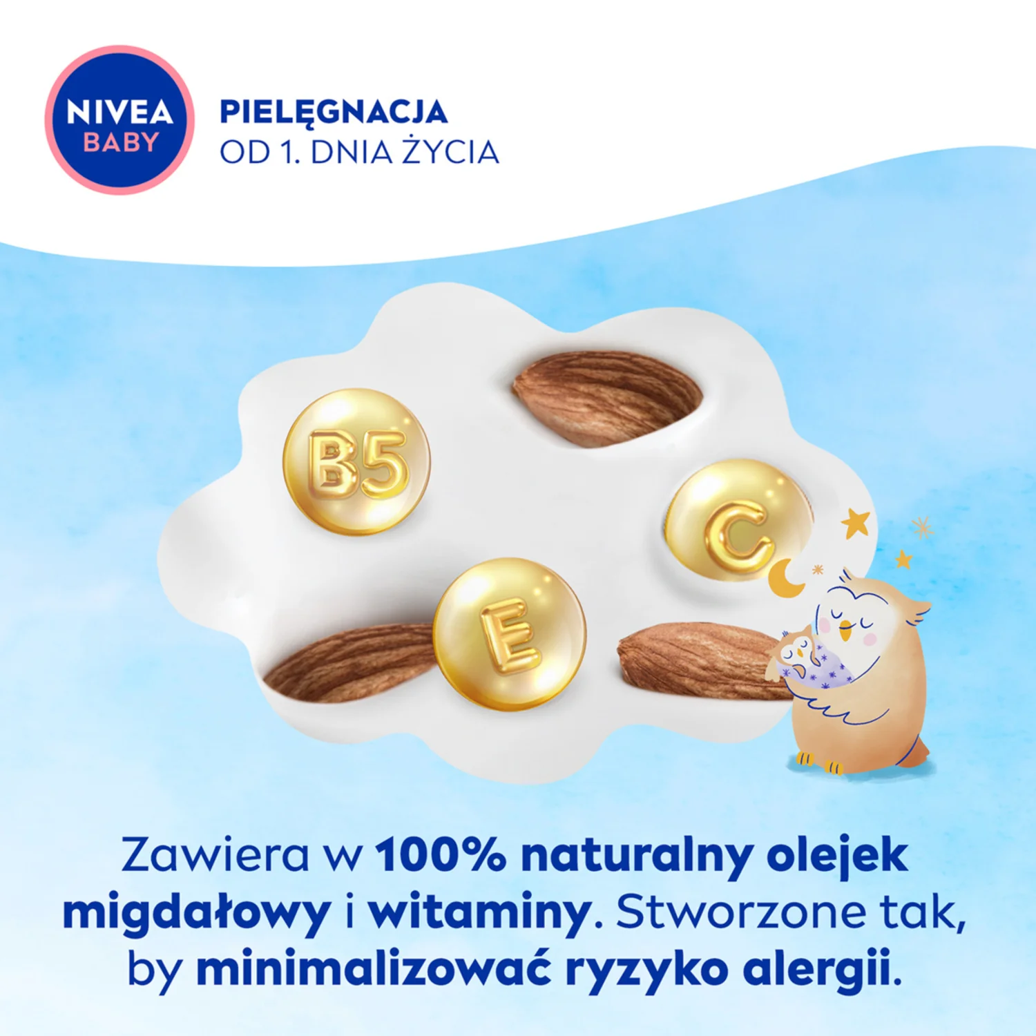 Nivea Baby Dobranoc mleczko nawilżające, 200 ml