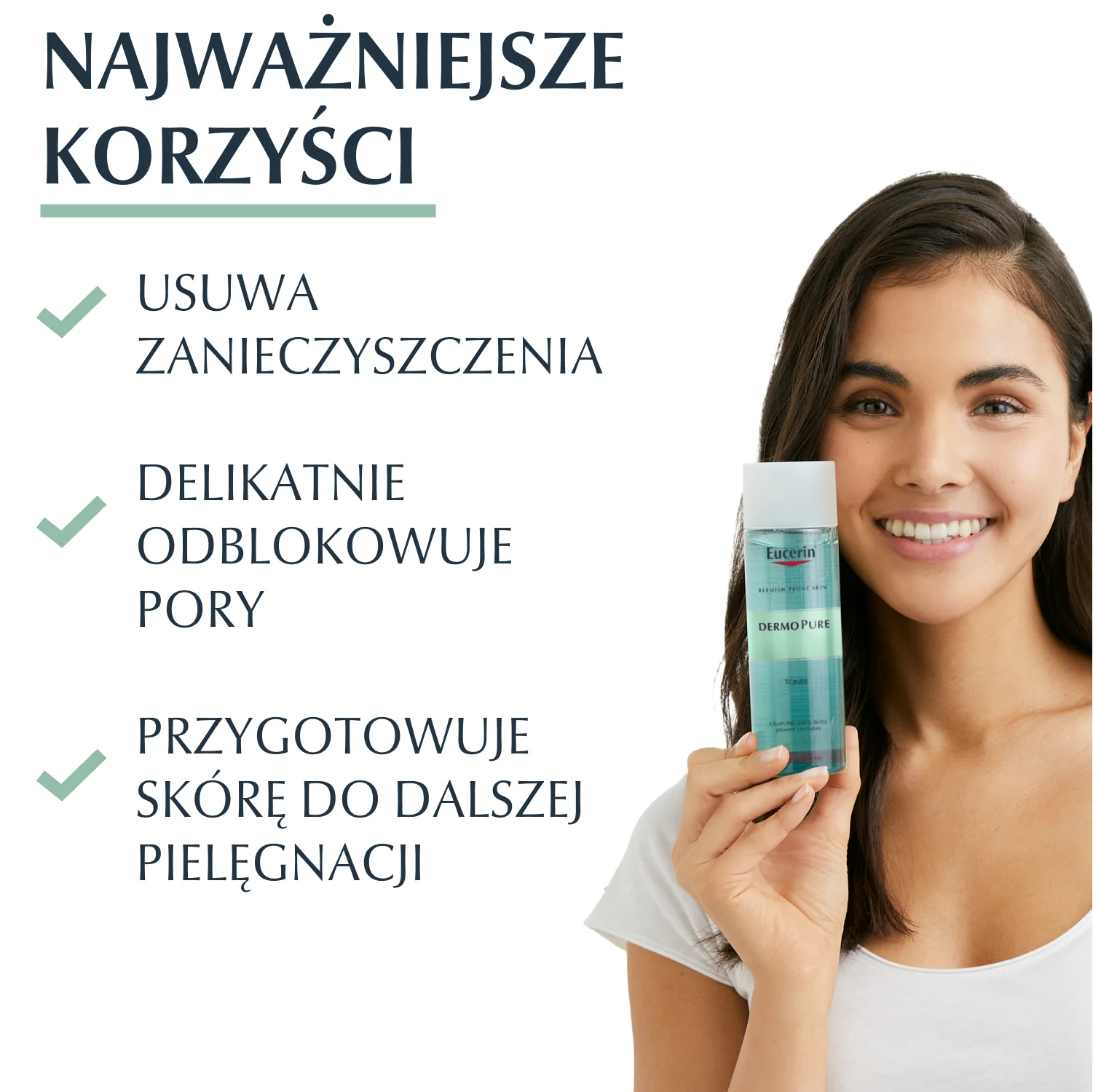 Eucerin DermoPure tonik do twarzy dla skóry tłustej i trądzikowej, 200 ml 