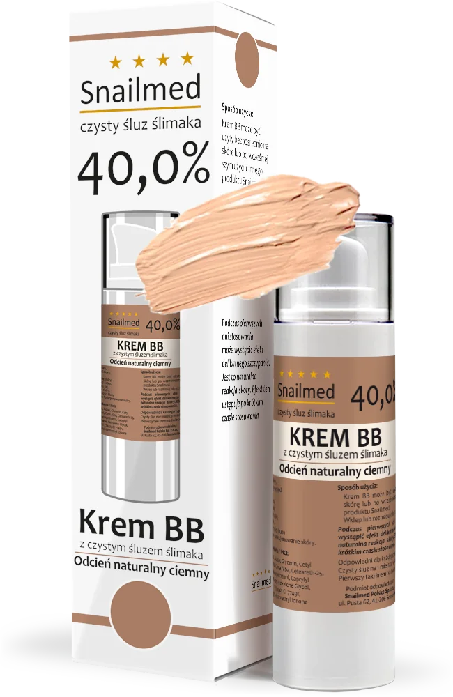 Snailmed krem BB ze śluzem ślimaka, ciemny odcień naturalny, 30 ml