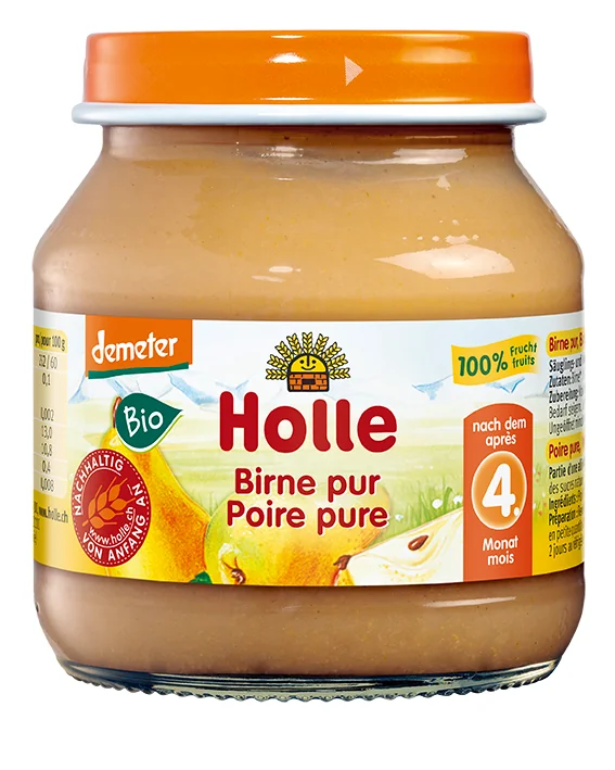 Holle BIO Demeter gruszka, 125 g