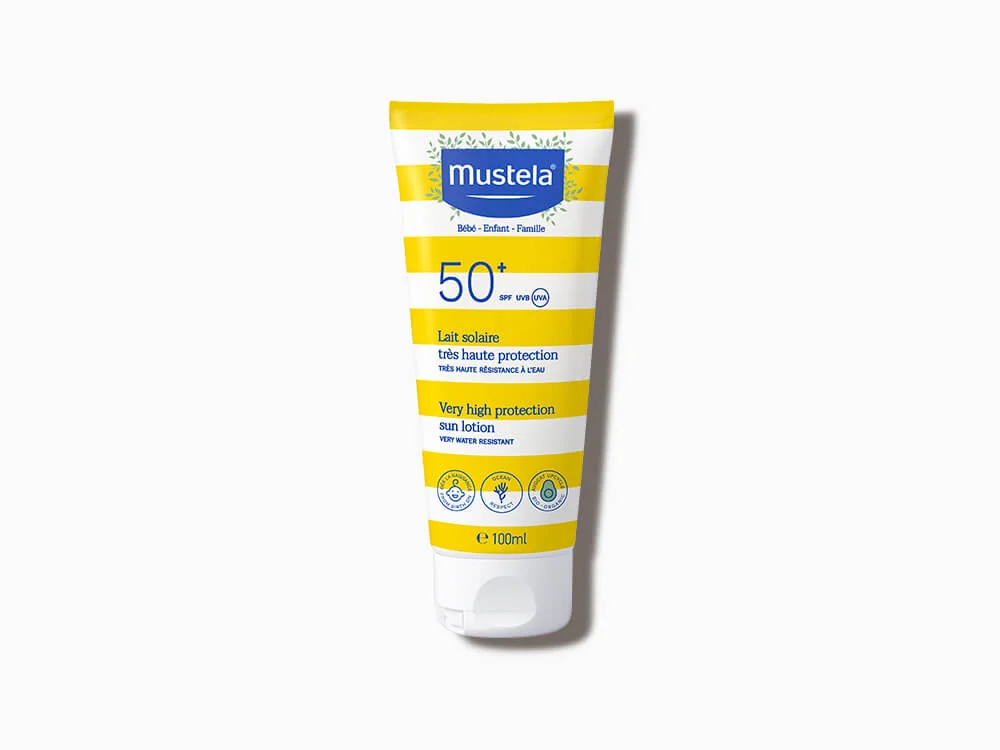 Mustela, mleczko przeciwsłoneczne do twarzy SPF50 +, 100 ml