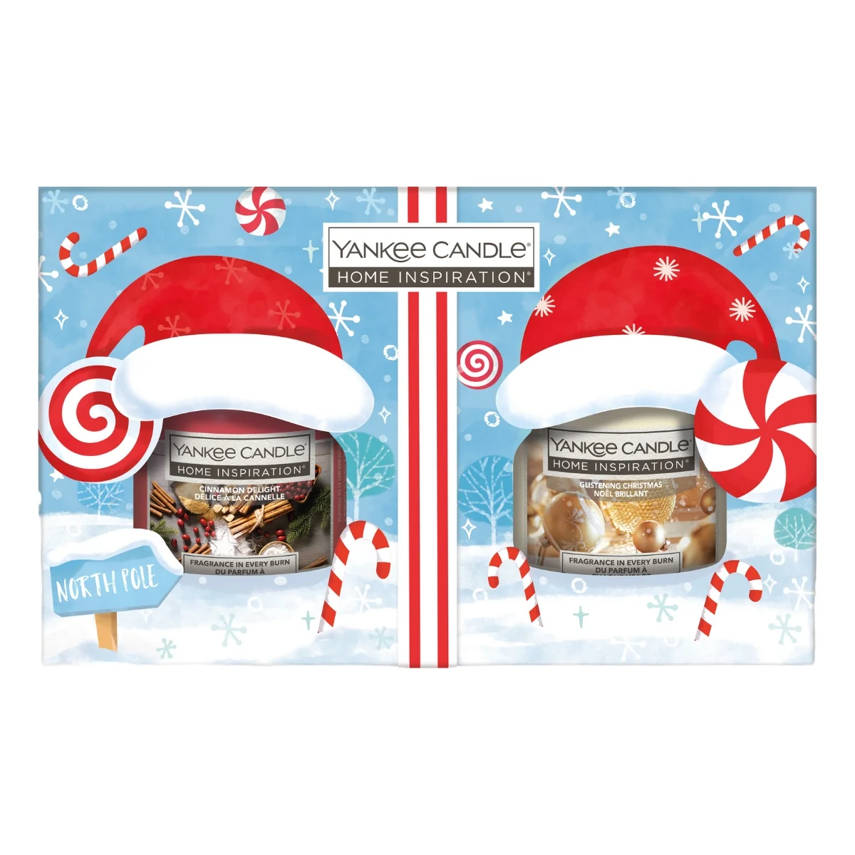 Yankee Candle Home Inspiration małe słoiki o zapachu inspirowanym świętami 2 x 104 g 