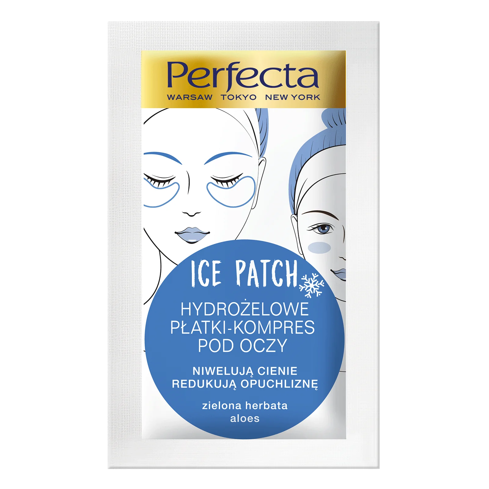 Perfecta Ice Patch hydrożelowe płatki pod oczy, 1 szt.