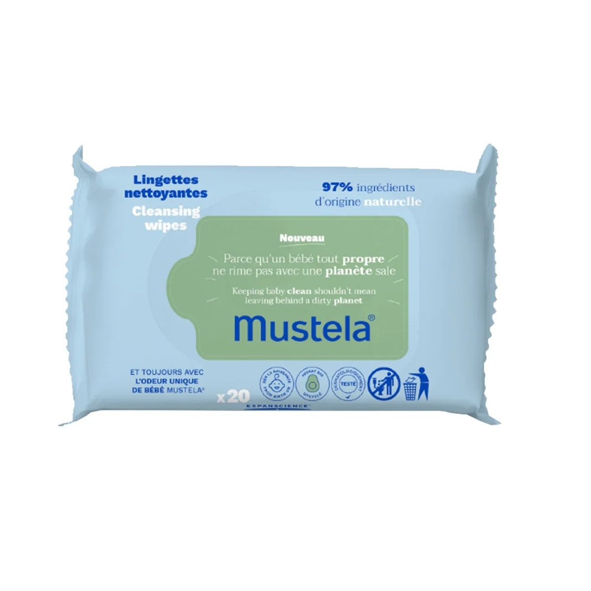 Mustela Chusteczki oczyszczające 20szt