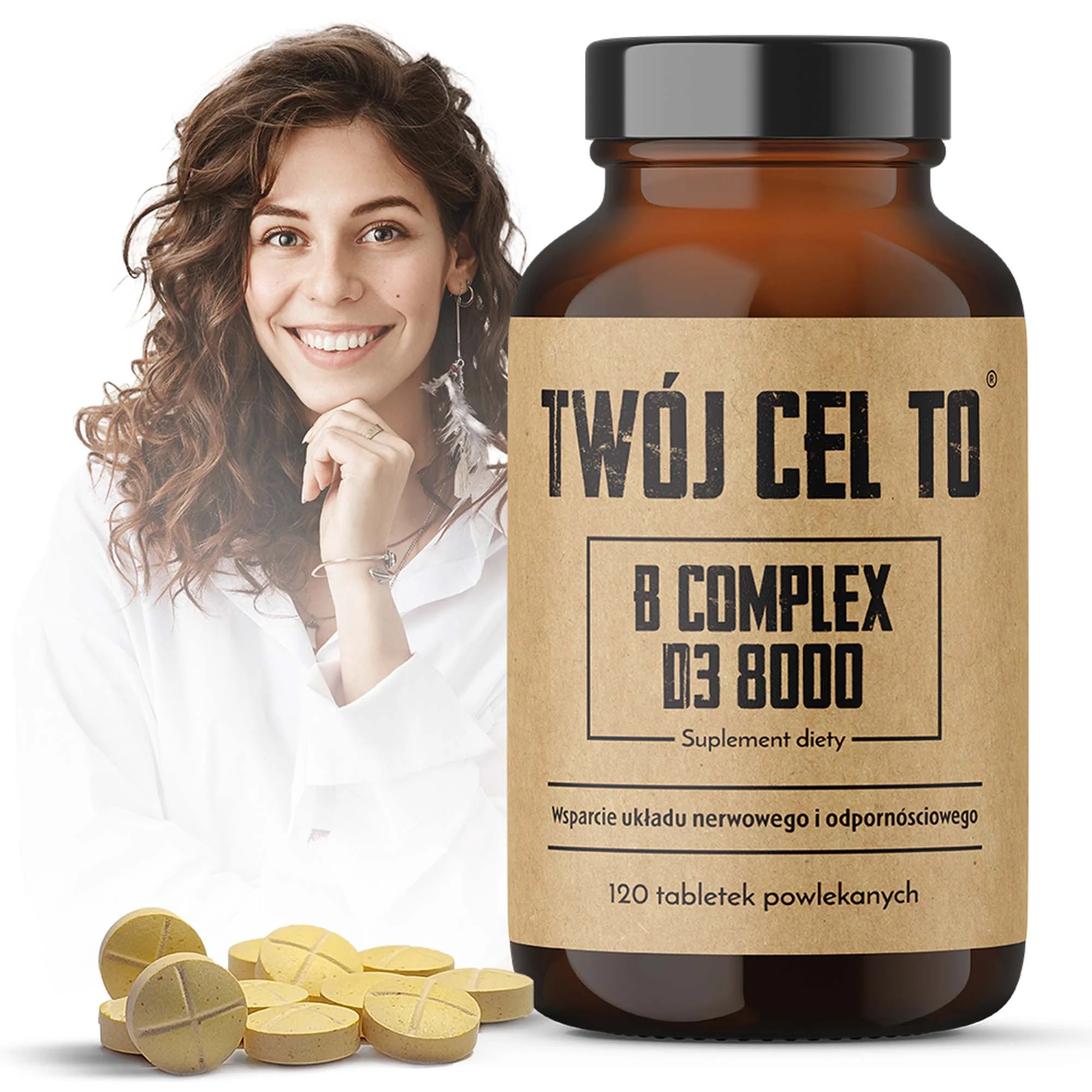 Twój cel to: B Complex + D3 120 tabletek