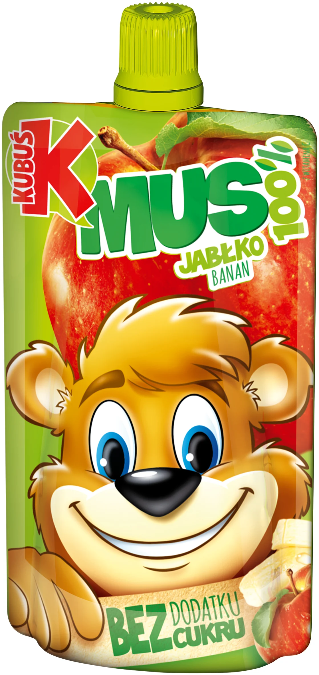 Kubuś mus 100% mus jabłko banan, 100 g