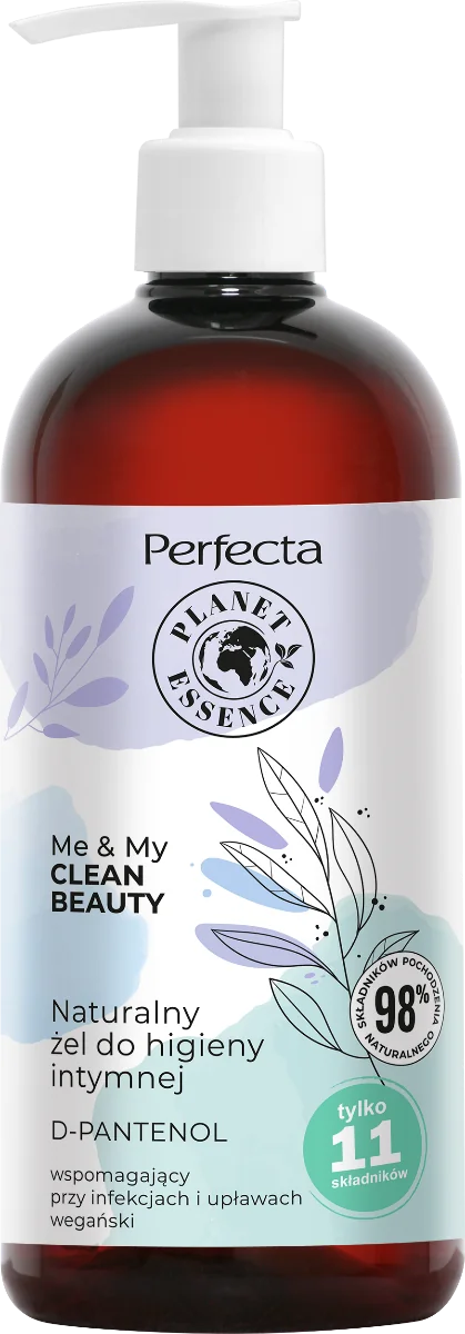 Perfecta Me & My Clean Beauty, naturalny żel do higieny intymnej z d-pantenolem, 400 ml