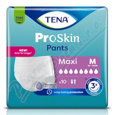 Tena Pants Proskin Maxi, majtki chłonne, rozmiar M, 80-110 cm, 10 sztuk