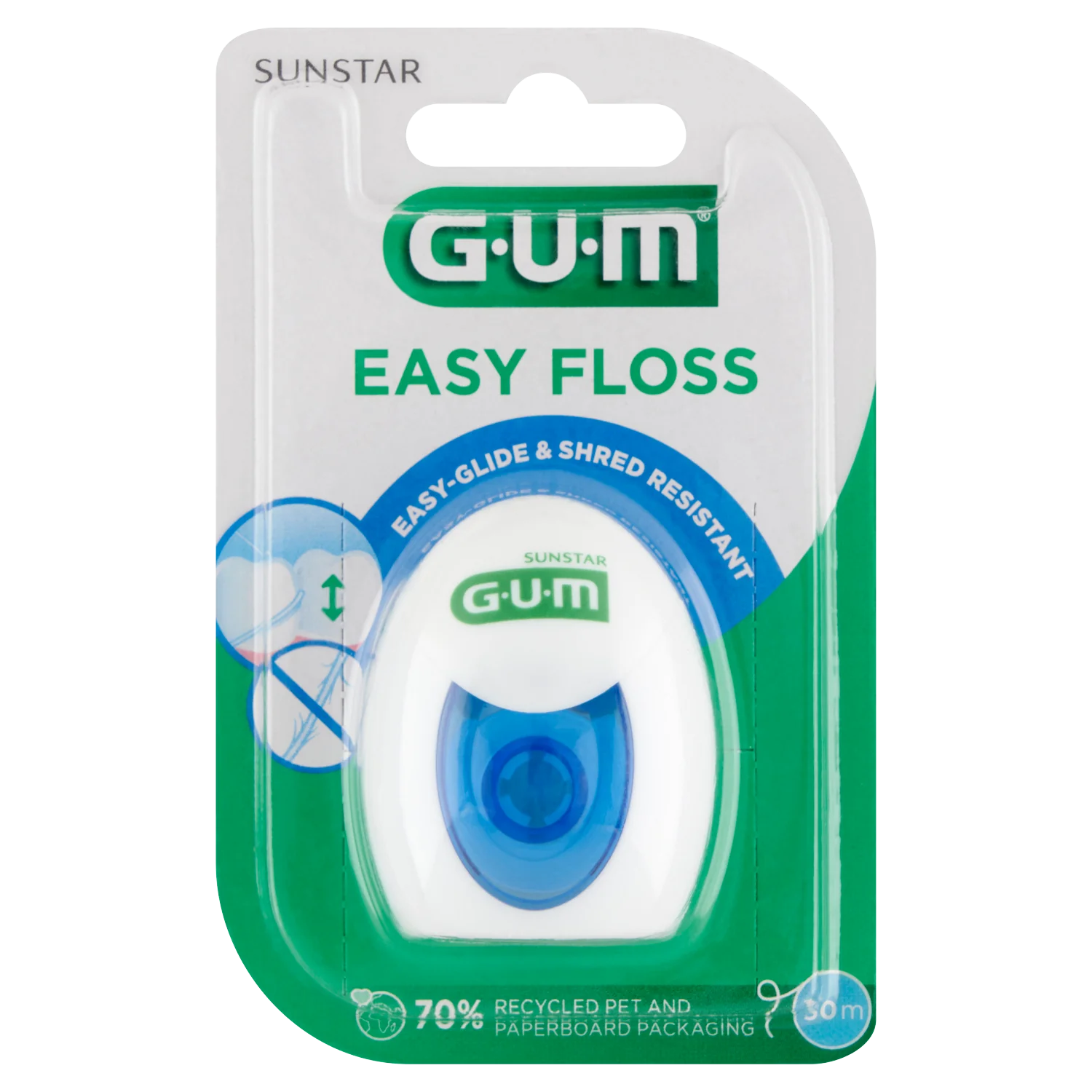 Sunstar Gum Easy-Floss, nić dentystyczna, 30 m