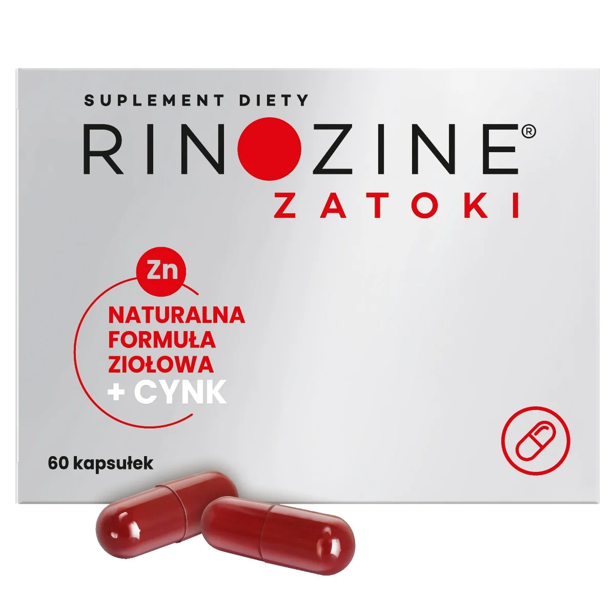 Rinozine Zatoki, suplement diety, 60 kapsułek