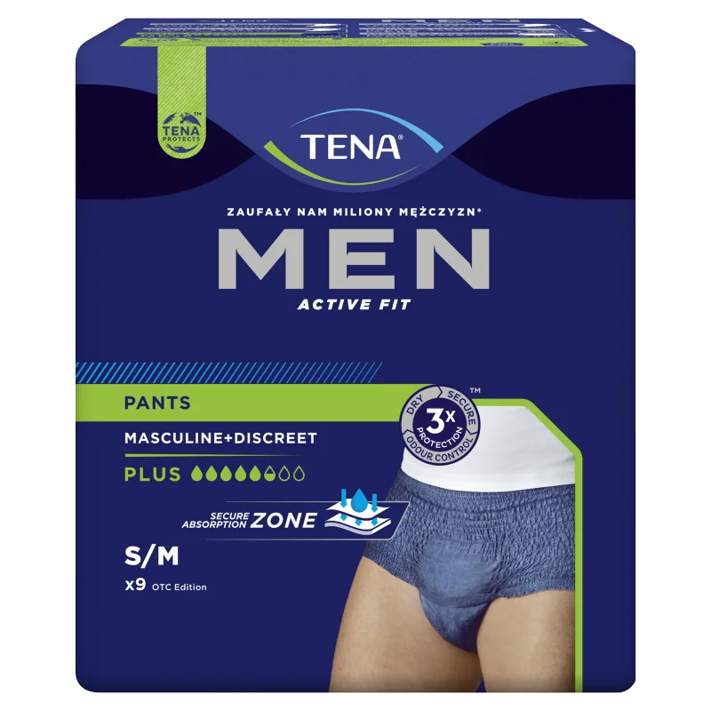 Tena Men Pants Plus. medium 75-105 cm, bielizna chłonna, 9 sztuk