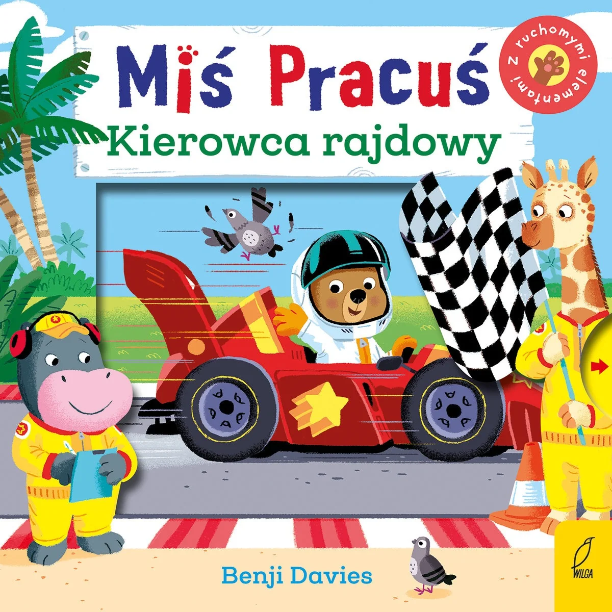 Miś pracuś. Kierowca rajdowy Benji Davies