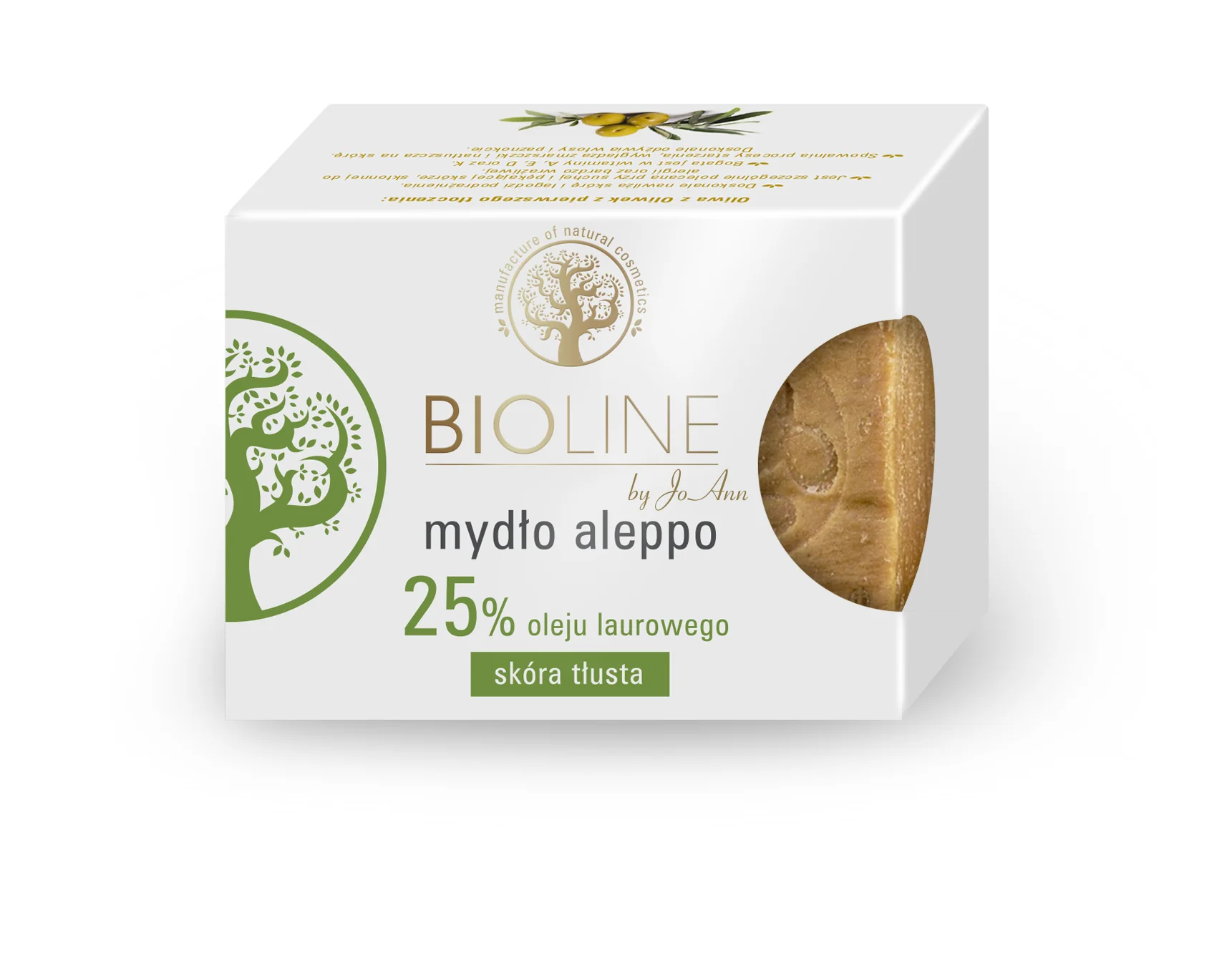 Bioline by JoAnn mydło Aleppo 25% oleju laurowego, 200 g