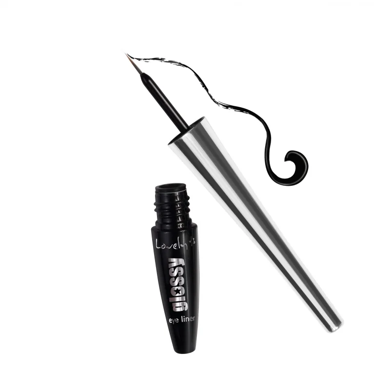 Lovely Glossy Eyeliner Eyeliner do oczu o wysokim połysku Ultraczarny, 2 g