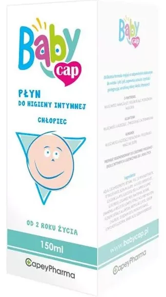 Babycap, Płyn do higieny intymnej, Chłopiec od 2 lat, 150ml