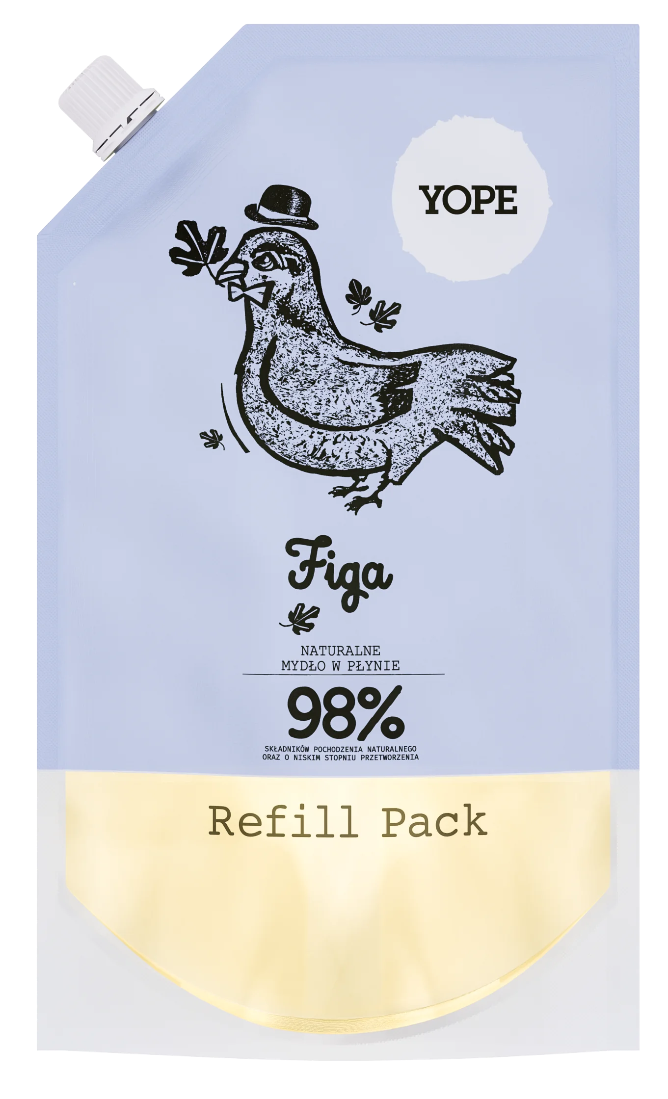 YOPE naturalne mydło do rąk Figa, Refill, 500 ml