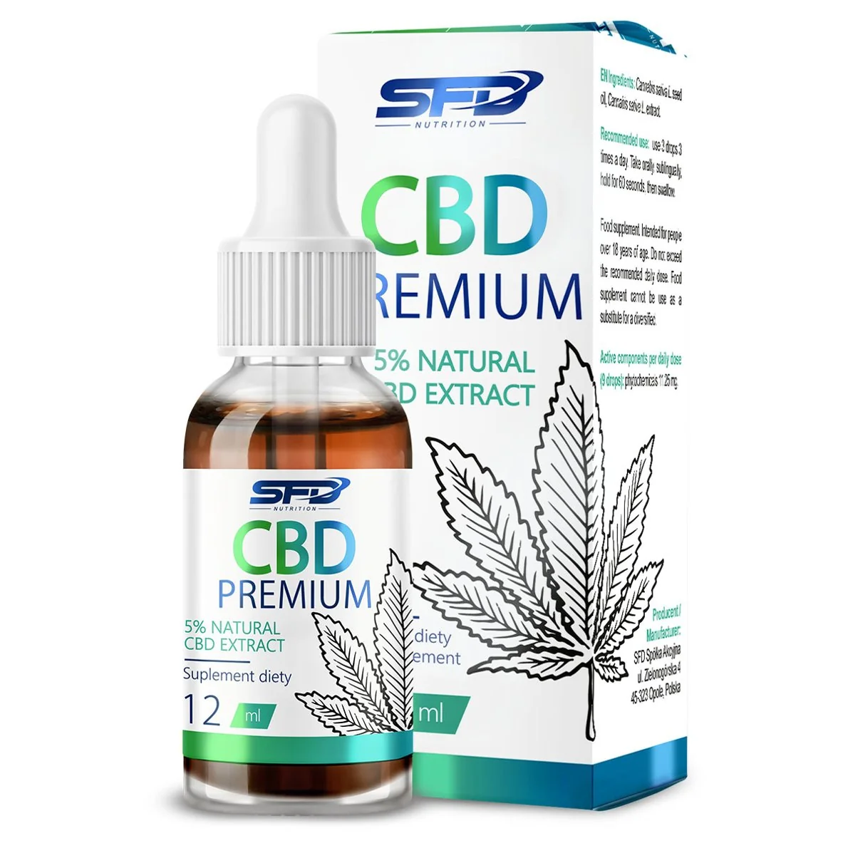 SFD CBD Premium 5%, 12ml