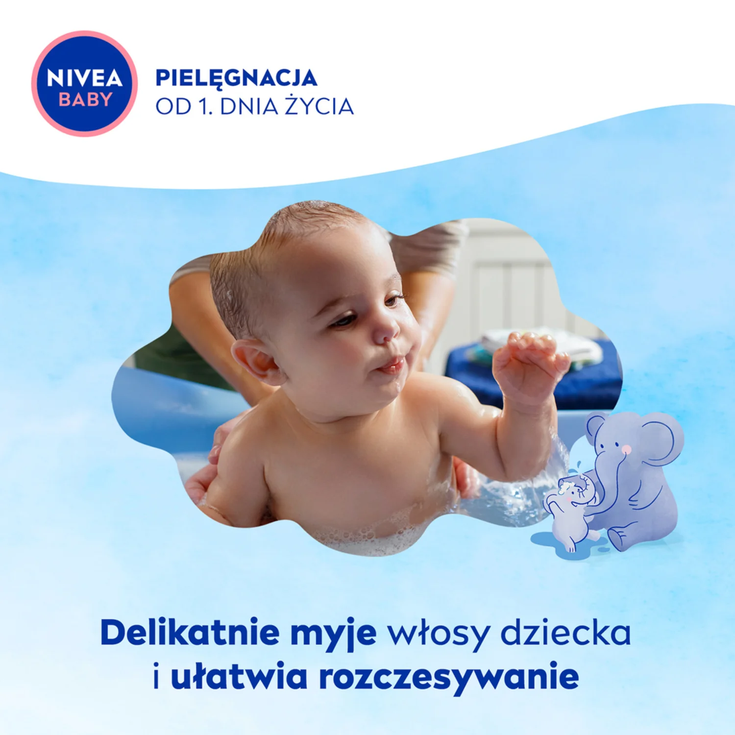 Nivea Baby łagodny szampon do włosów, 200 ml