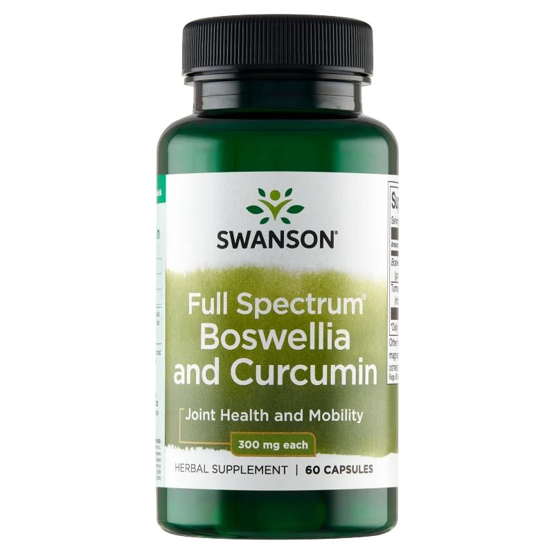 Swanson Full Spectrum Boswellia Curcumin, suplement diety, 60 kapsułek