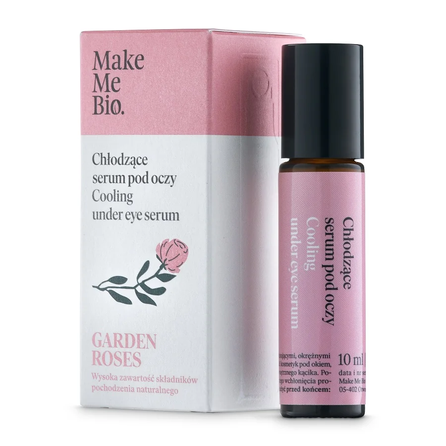 Make Me Bio Garden Roses chłodzące serum pod oczy (roller), 10 ml