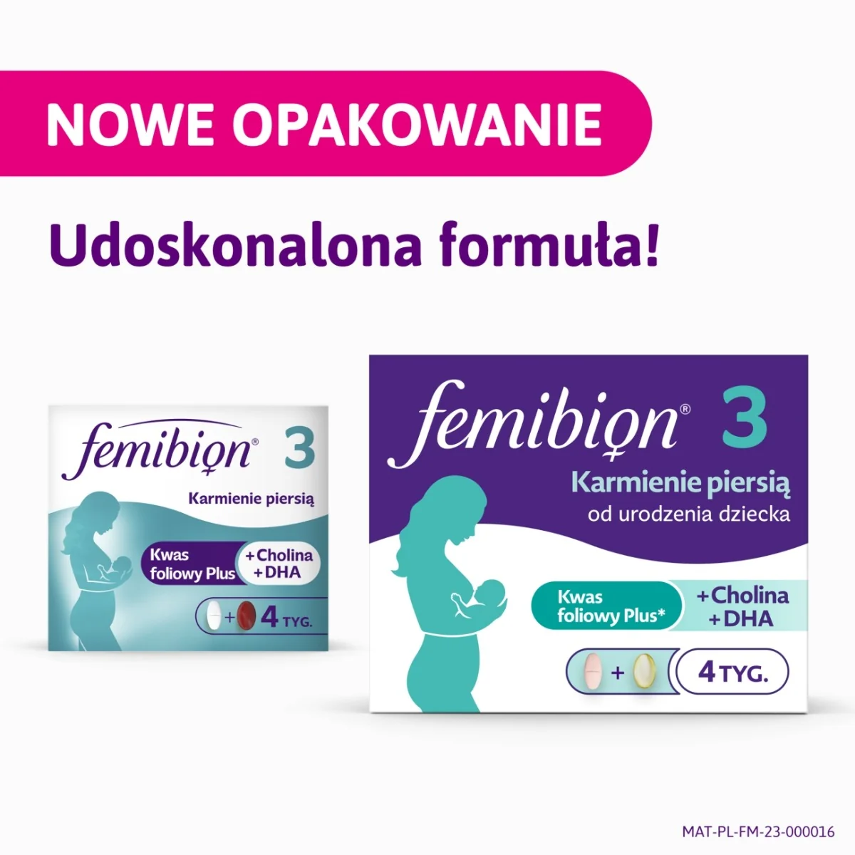 Femibion 3 Karmienie Piersią suplement diety, 28 tabletek + 28 kapsułek