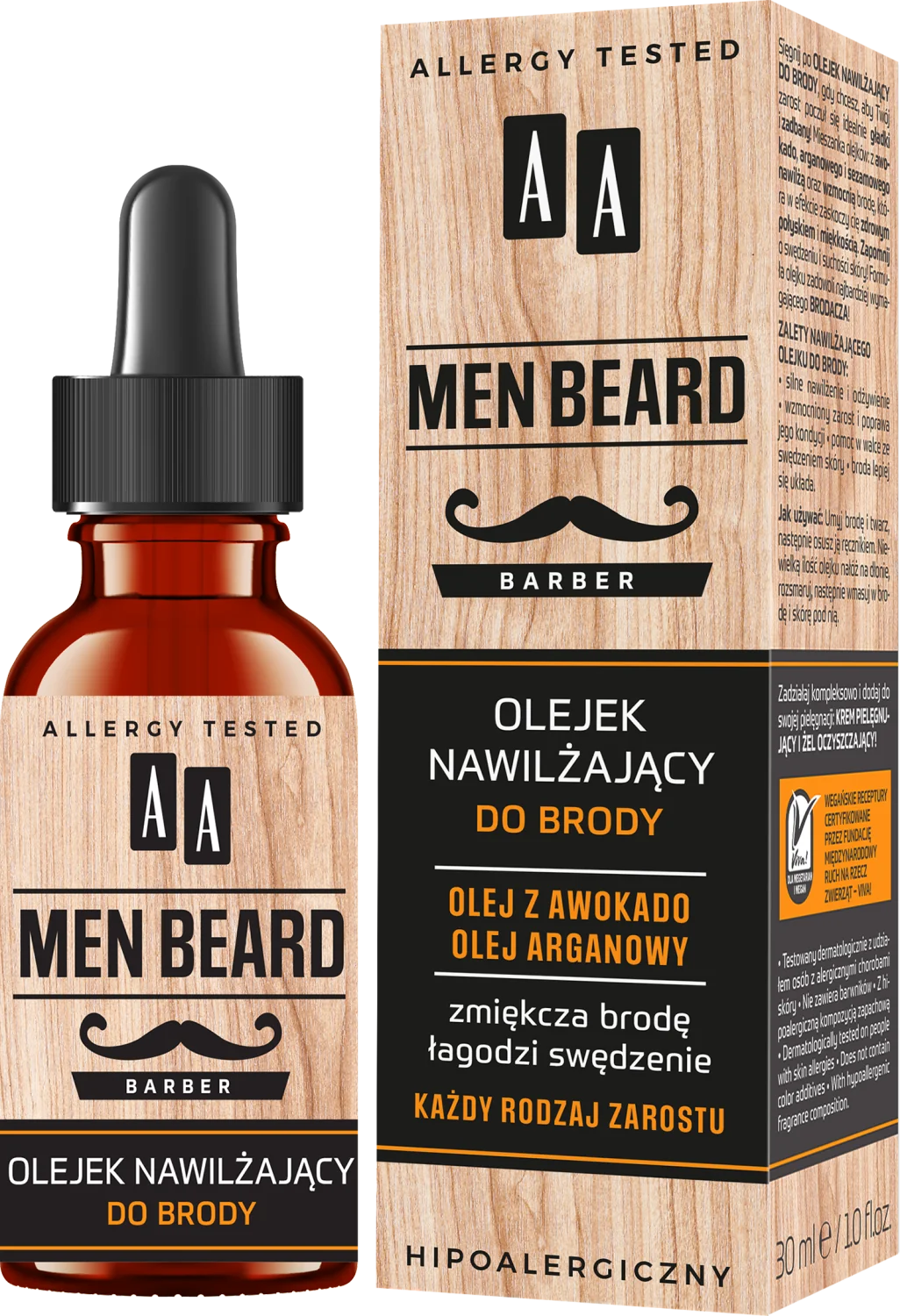 AA MEN Beard olejek nawilżający do brody, 30 ml 