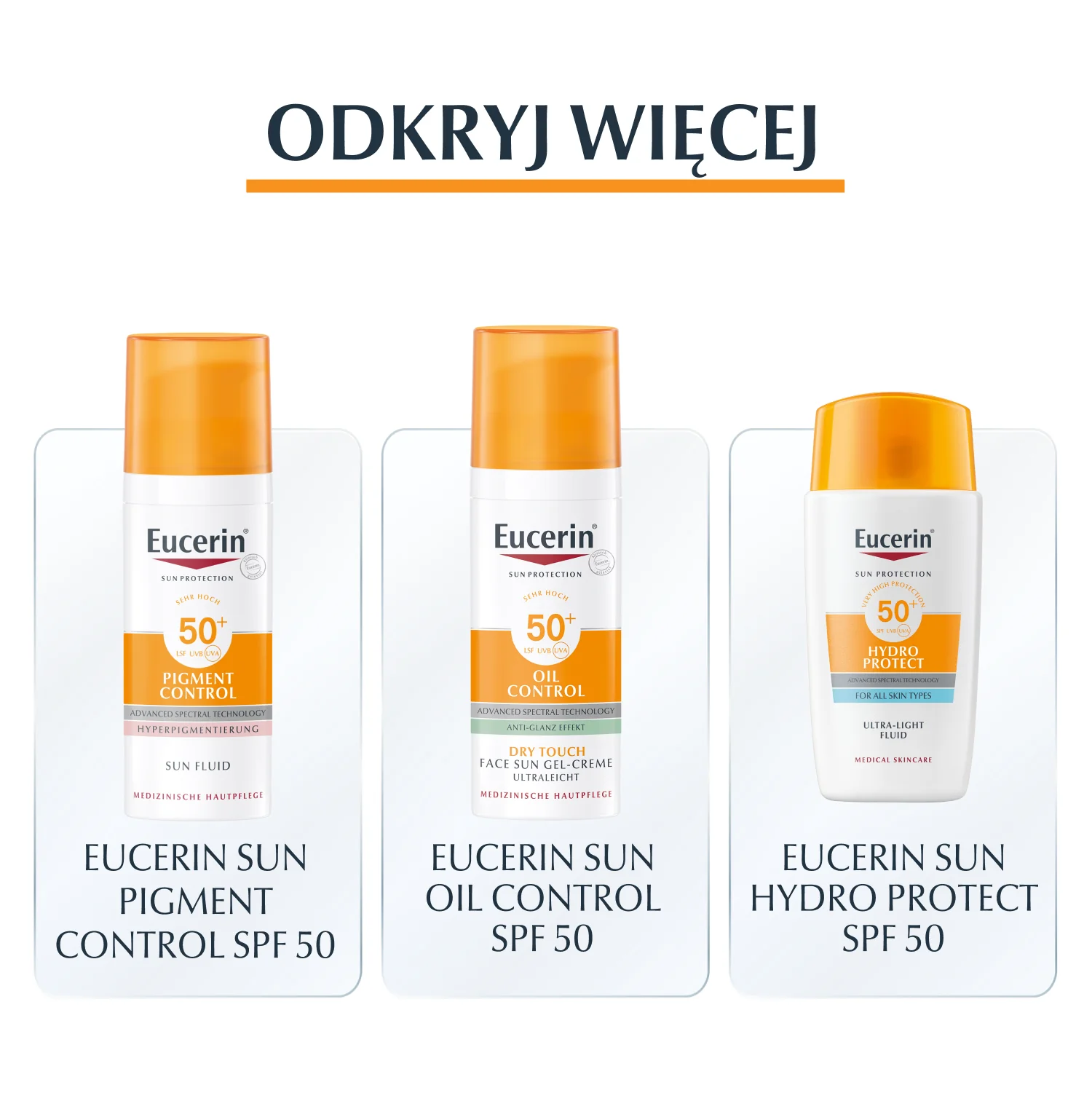 Eucerin Photoaging Control Fluid ochronny do twarzy SPF50+, 50 ml 