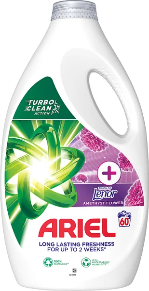 Ariel Touch Of Lenor Amethyst Flower, płyn do prania, 60 prań