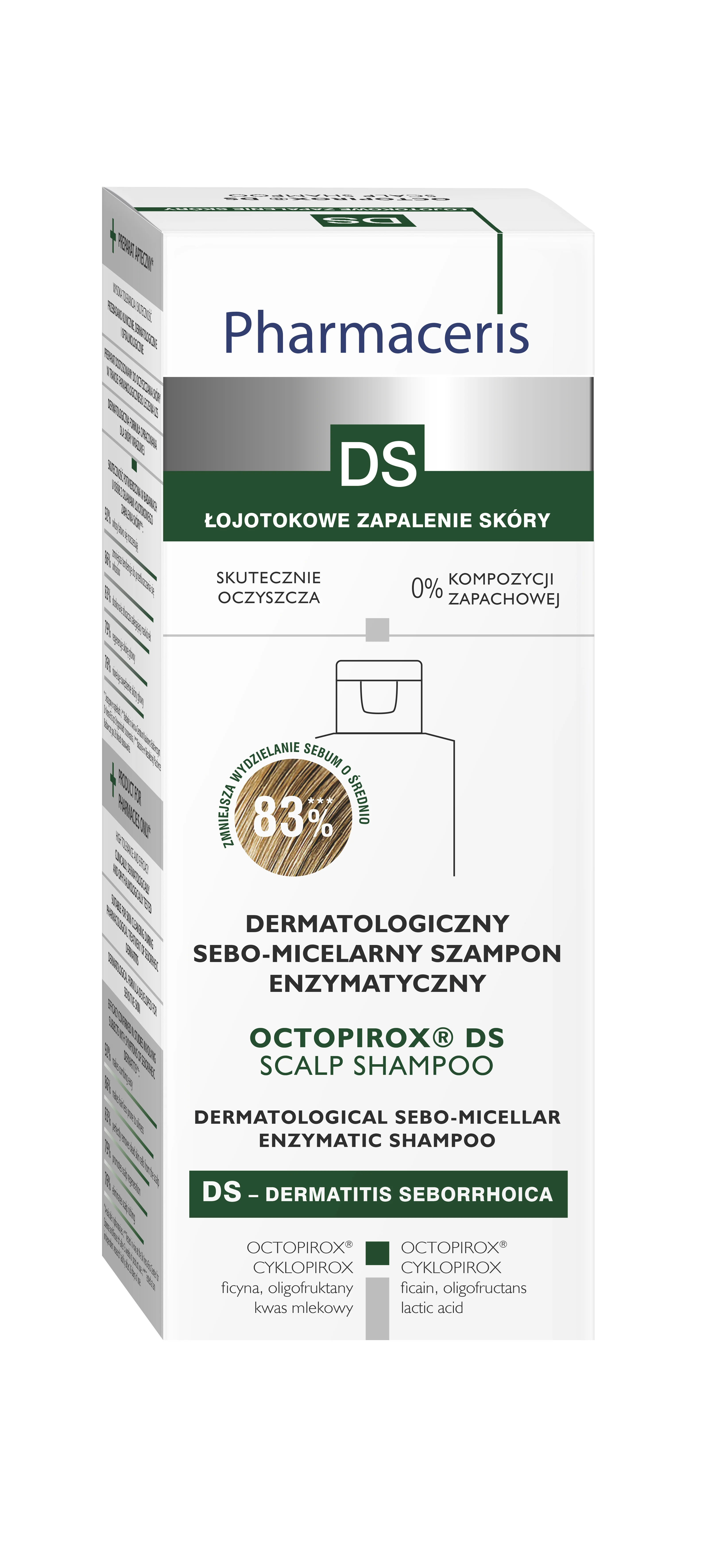 Pharmaceris Octopirox DS. szampon enzymatyczny, 125 ml