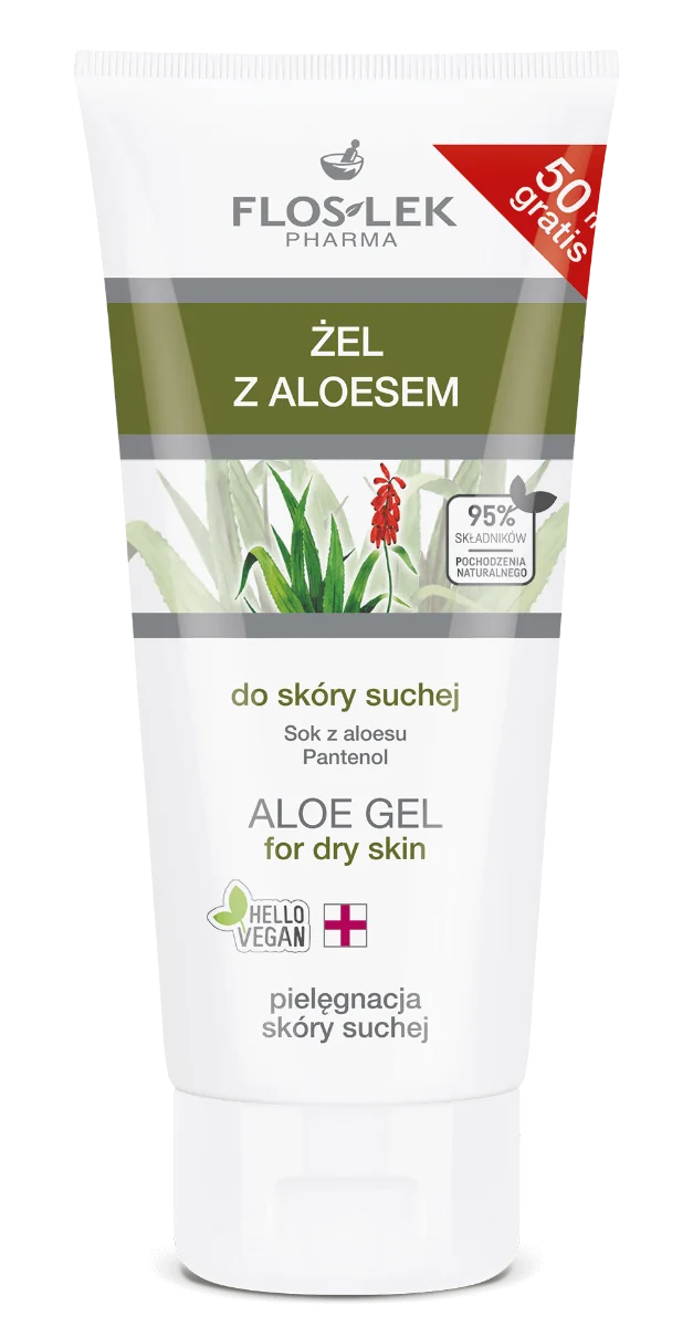 Floslek, żel z aloesem do skóry suchej, 200 ml